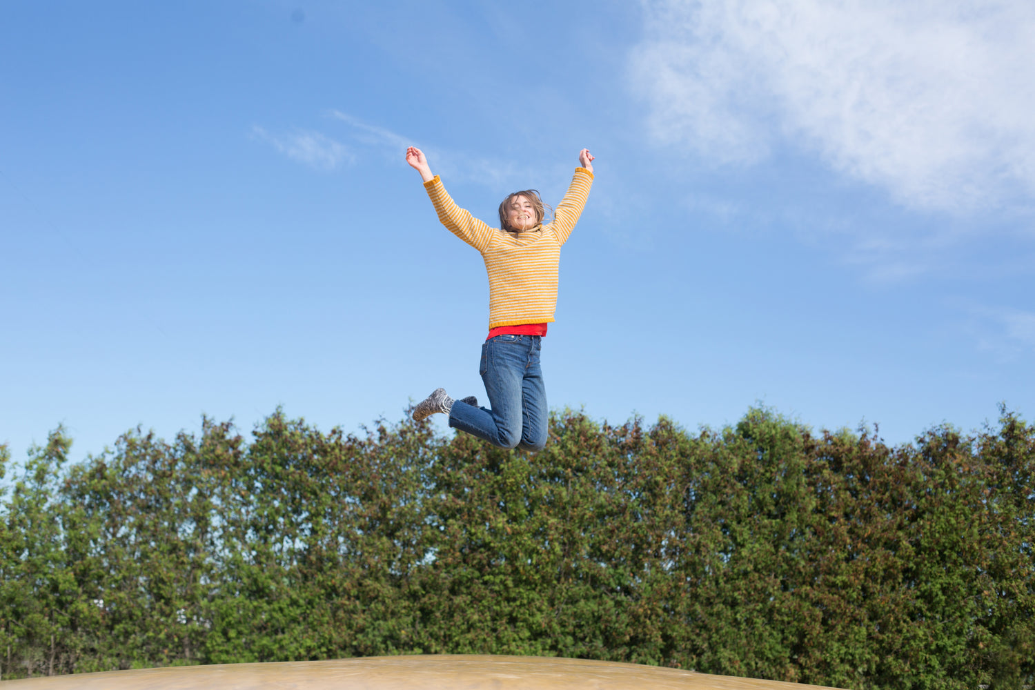 Happy Woman Jumps
